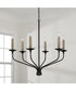Wilder 6-Light Chandelier Matte Black