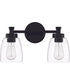 Henning 2-Light Vanity Flat Black