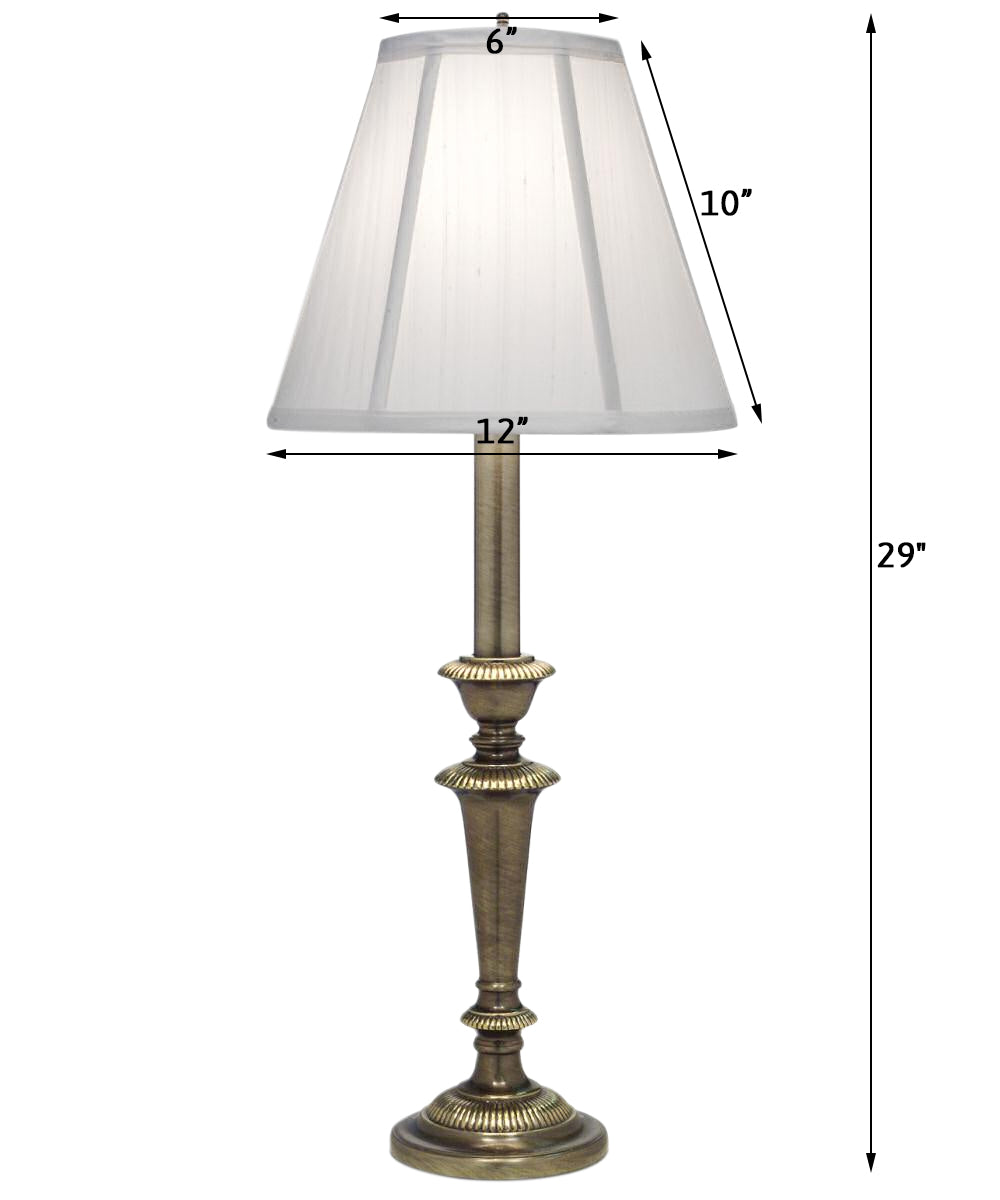 29"H 1-Light Buffet Lamp Roman Bronze