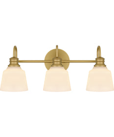 Hinton Large 3-light Bath Light Aged Brass