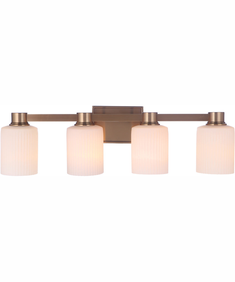 Bretton 4-Light Vanity Satin Brass