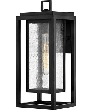 1-Light Medium LED Wall Mount Lantern 12v in Black