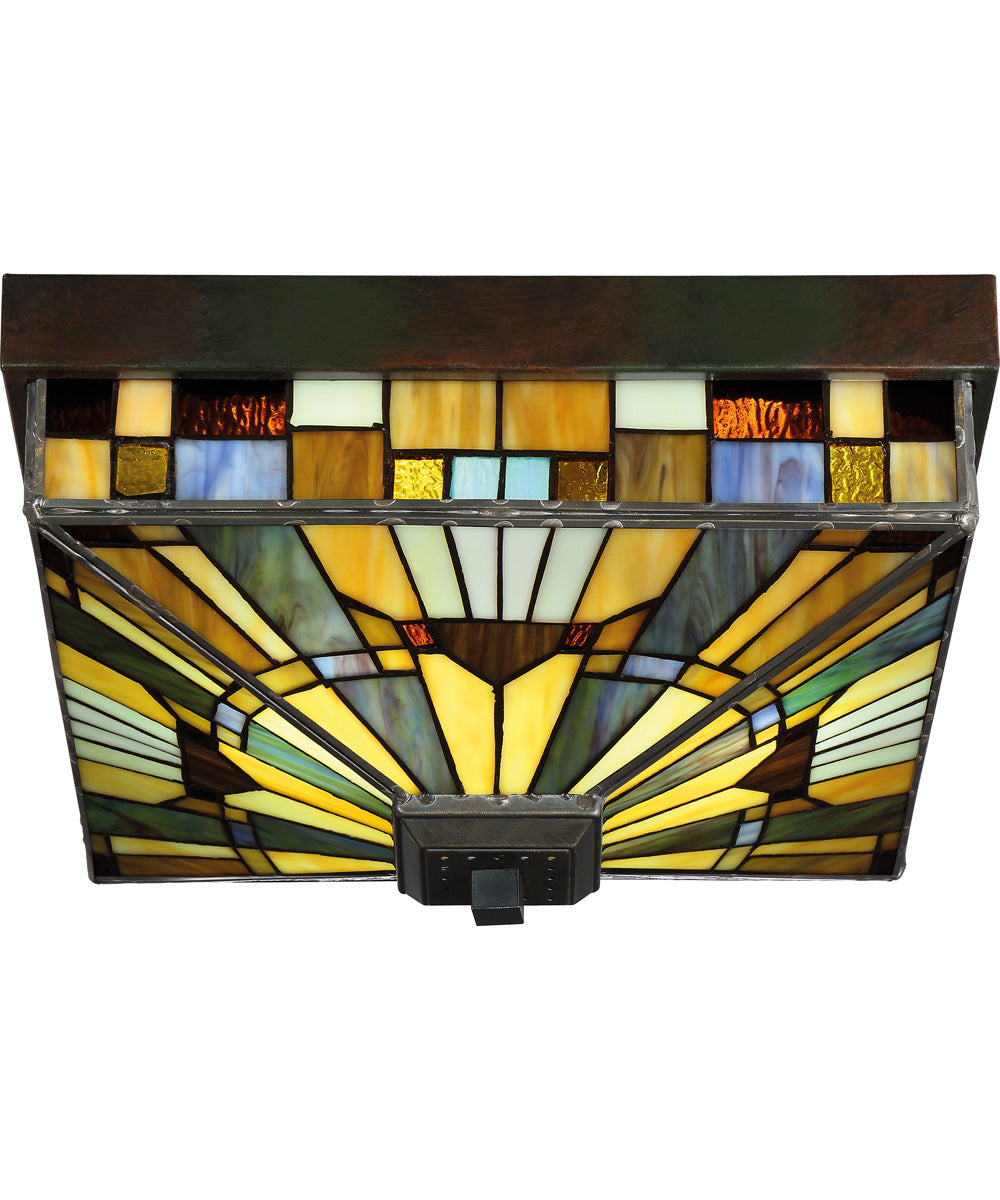 Inglenook 3-light Flush Mount Valiant Bronze