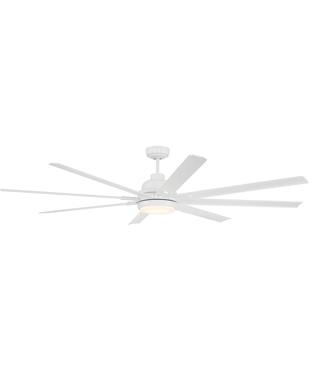 Rush 72" 1-Light Ceiling Fan (Blades Included) White