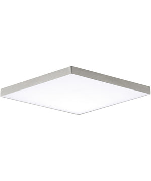 Trim 15.5 inch SQ LED Flush Mount 3000K Satin Nickel