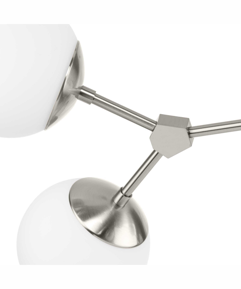 Haas 6-Light Mid-Century Modern Chandelier Brushed Nickel