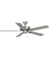 AirPro 52 in. 5-Blade Transitional Ceiling Fan Brushed Nickel