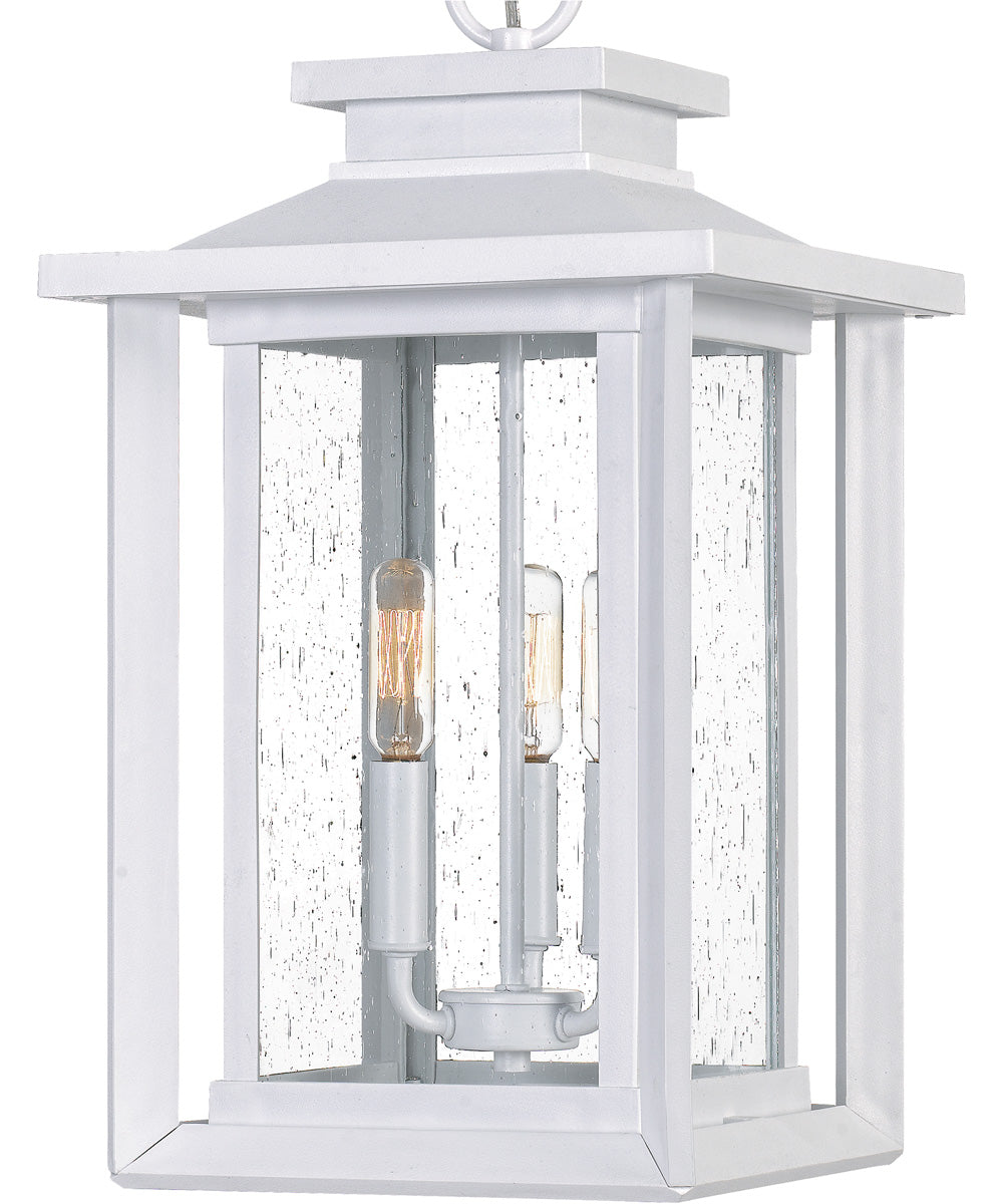 Wakefield 3-light Outdoor Pendant Light  Coastal Armour White Lustre