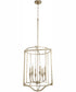 Marquee 6-light Pendant Aged Silver Leaf