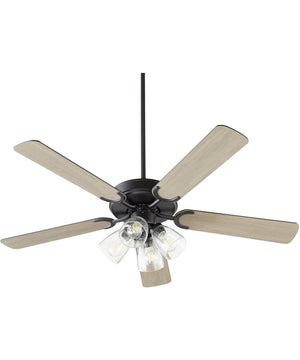 52" Virtue 4-light LED Ceiling Fan Matte Black