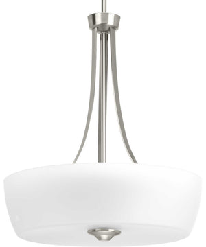 Leap 3-Light Inverted Pendant Brushed Nickel