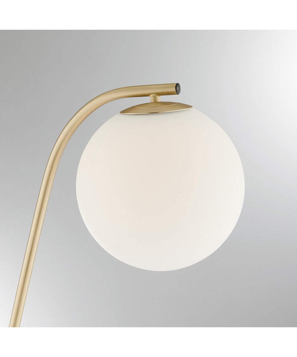 Roden 1-Light Floor Lamp Gold/Frost Glass Shade