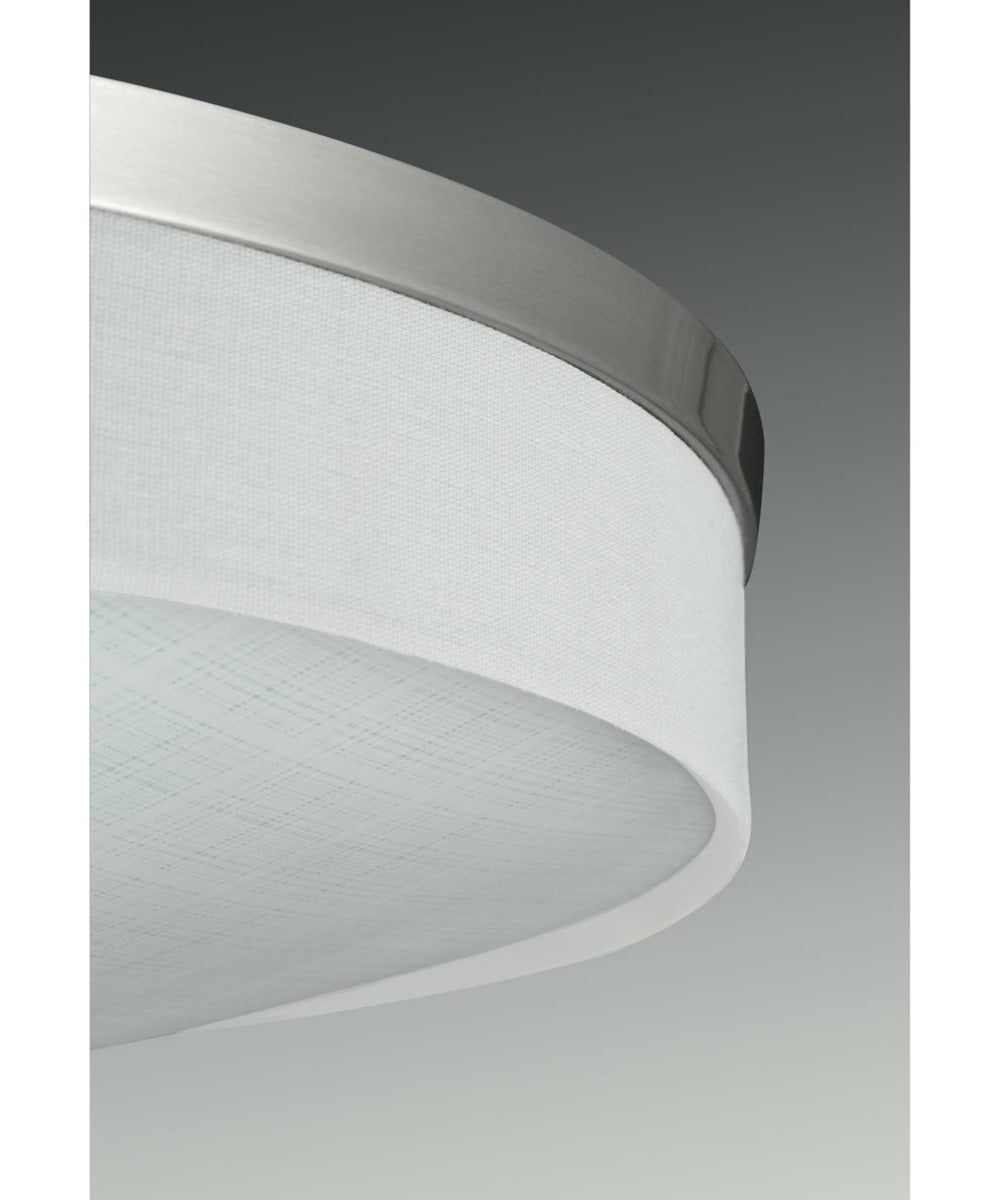 Weaver LED 1-Light 10" LED Flush Mount Brushed Nickel
