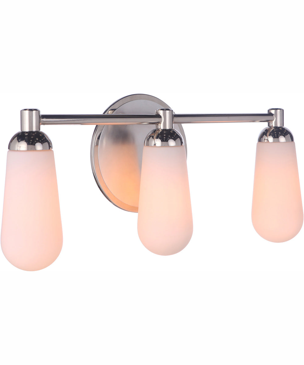 Riggs 3-Light Vanity Brushed Polished Nickel / Polished Nickel