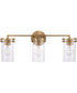 Fuller 3-Light Vanity Aged Brass