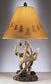 24"H Derek Set of 2 of Rustic Antlers and Pine Cone Table Lamps