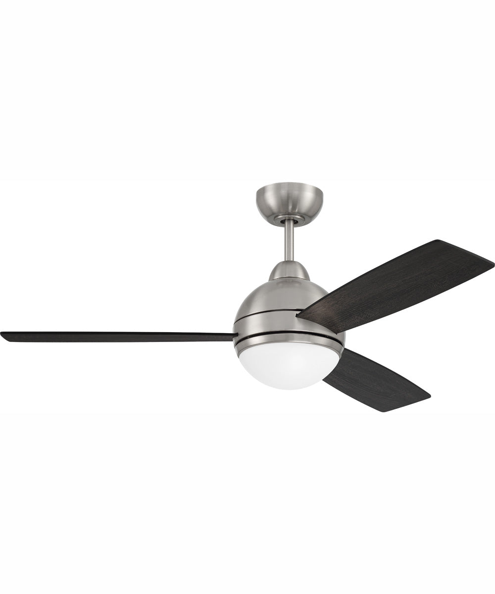 52" Keen 1-Light Ceiling Fan Brushed Polished Nickel