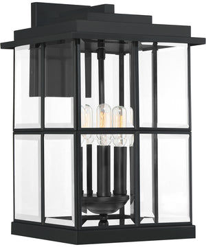 Mulligan Large 3-light Outdoor Wall Light Matte Black