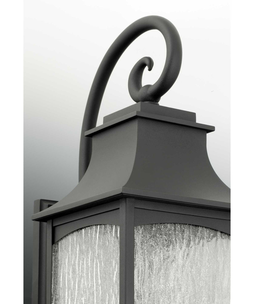 Maison 2-Light Hanging Lantern Textured Black
