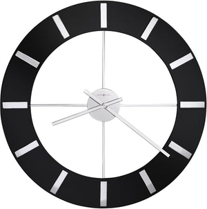 30"H Onyx Wall Clock High Gloss Black