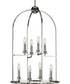 Seneca 8-Light Farmhouse Pendant Light Polished Nickel