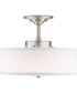 Inspire LED 13" LED Semi-Flush Brushed Nickel