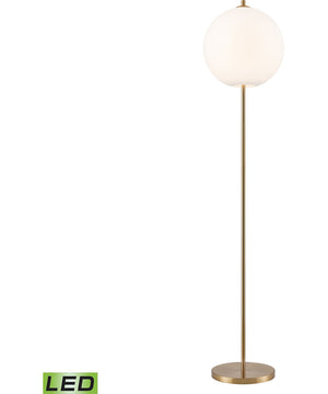 Orbital 69'' High 1-Light Floor Lamp - Aged Brass - Includes LED Bulb