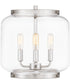 Tapley Small 3-light Mini Pendant Polished Nickel