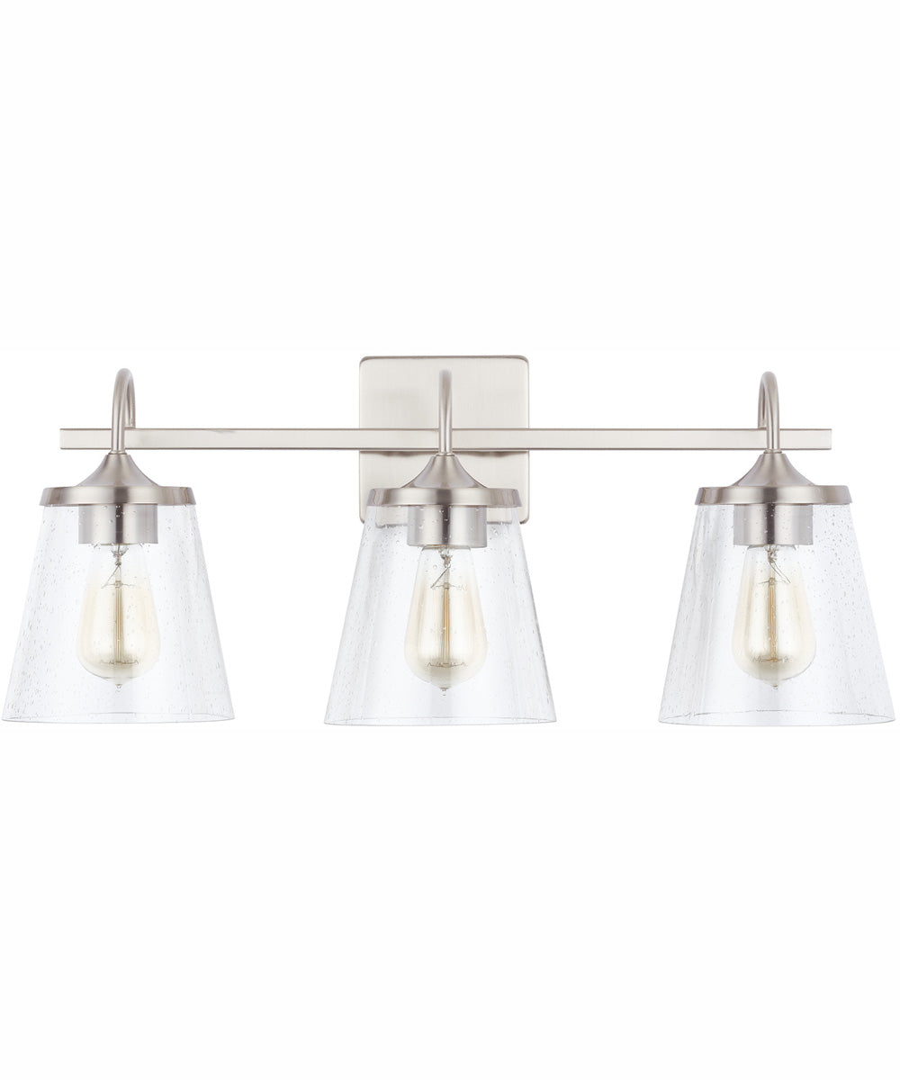 Jayne 3-Light Vanity Brushed Nickel