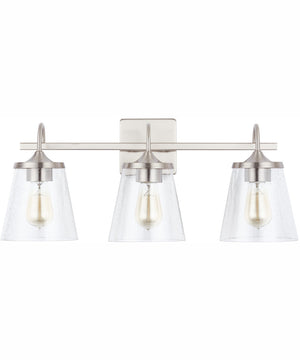 Jayne 3-Light Vanity Brushed Nickel