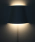16"W Surface Wave Alluring Curved Metal LED Wall Light