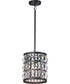 Madeline 1-Light Mini Pendant Black