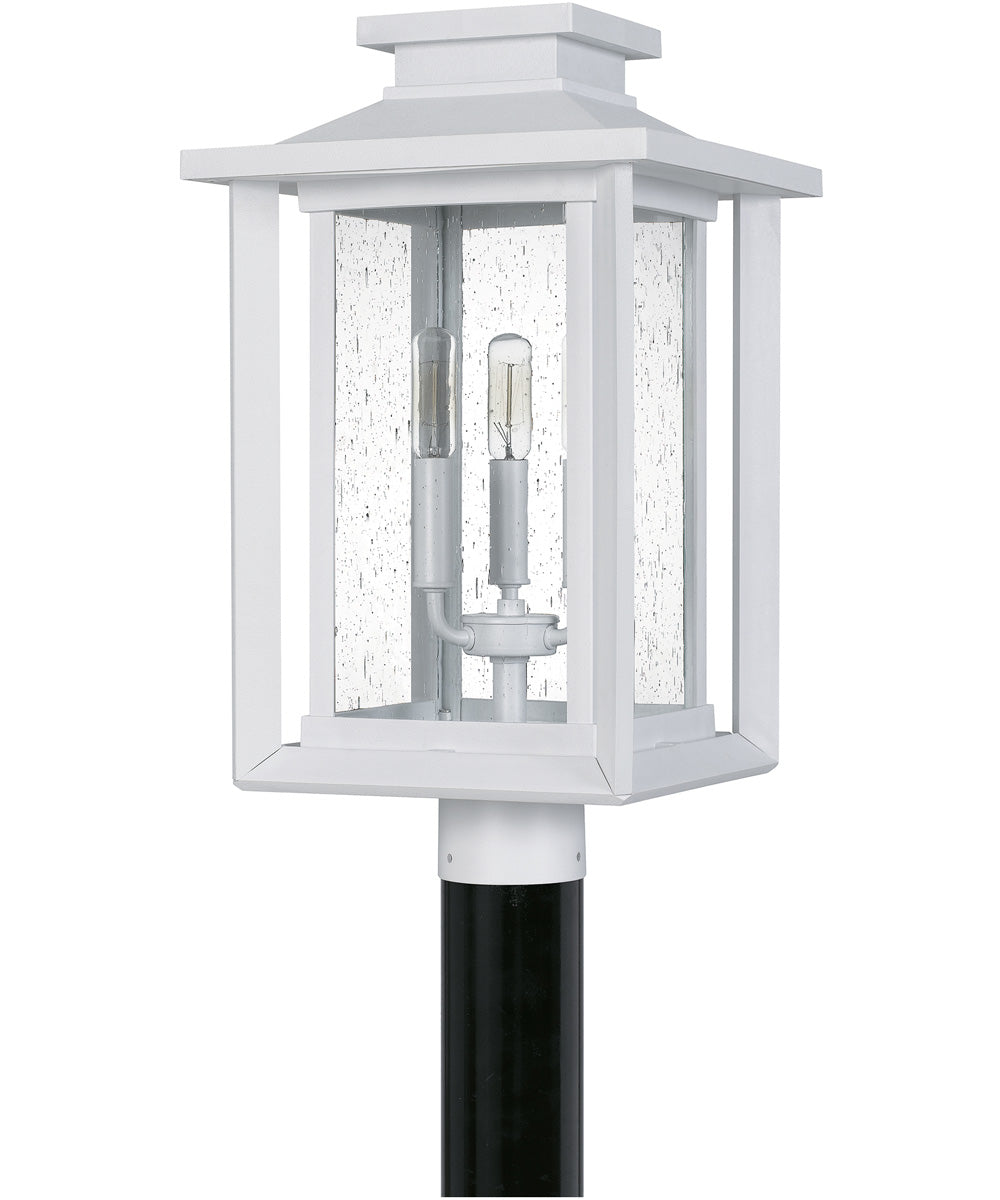 Wakefield 3-light Outdoor Post Light  Coastal Armour White Lustre