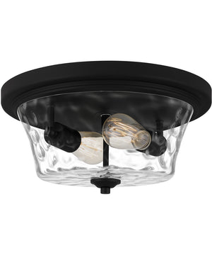 Acacia 2-light Flush Mount Matte Black