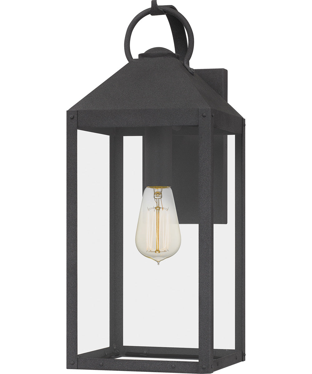 Thorpe Large 1-light Outdoor Wall Light  Coastal Armour Aluminum Mottled Black