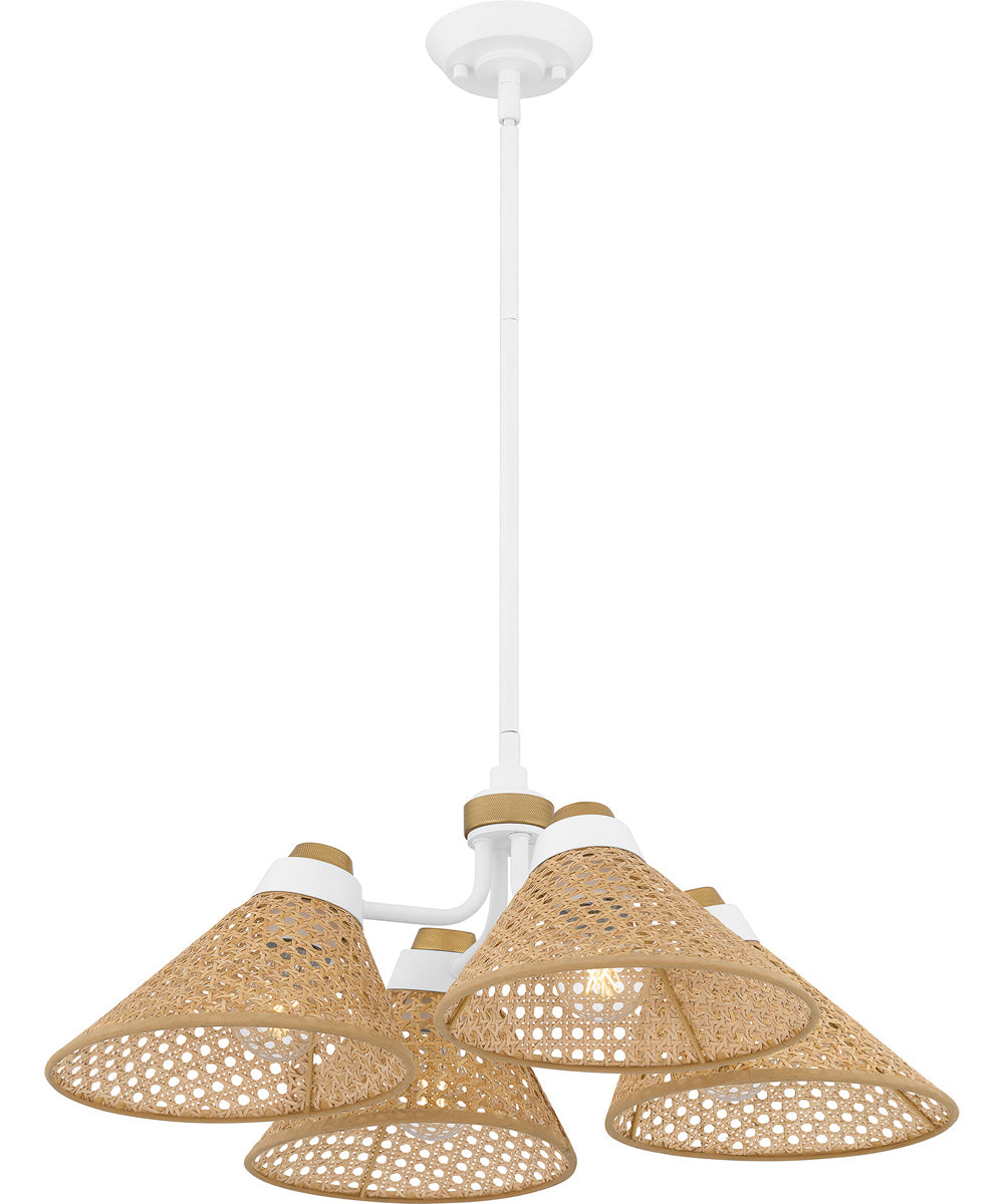 Quoizel Pendant Large 4-light Pendant Matte White