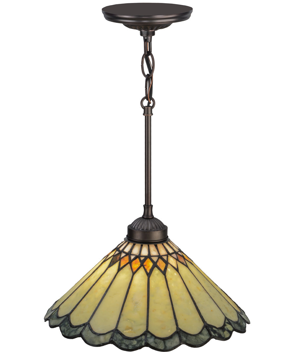 12"W Carousel Jadestone Pendant