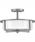 Baxley 3-Light Medium Semi-Flush Mount in Antique Nickel