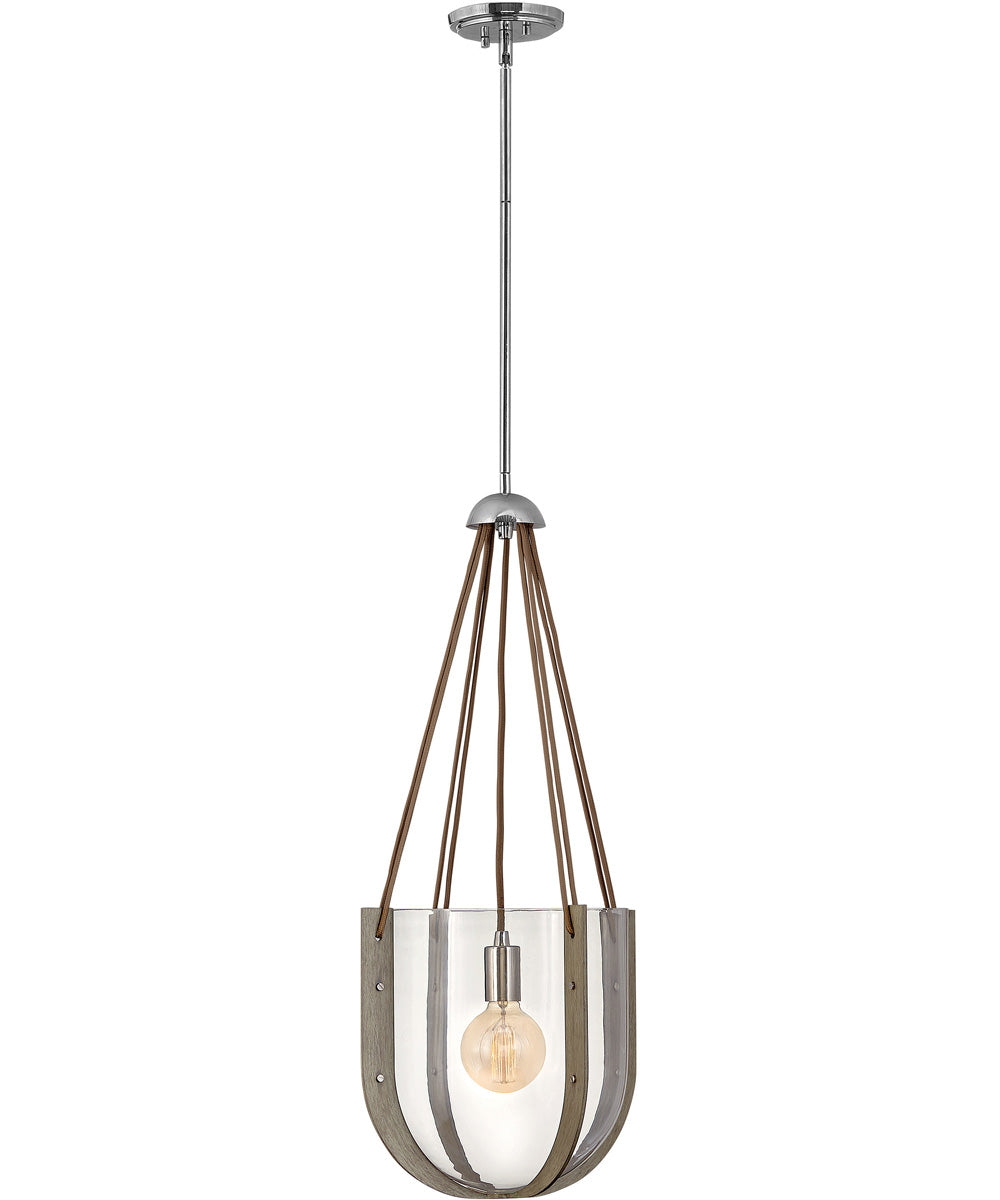 Vaso 1-Light Medium Pendant in Polished Nickel*