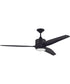 60" Mobi 1-Light Ceiling Fan Flat Black