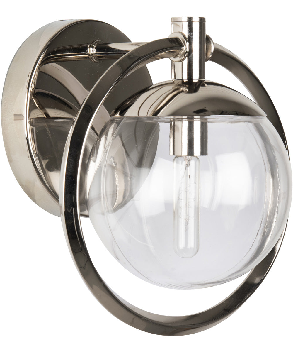 Piltz 1-Light Bath Vanity Light Polished Nickel