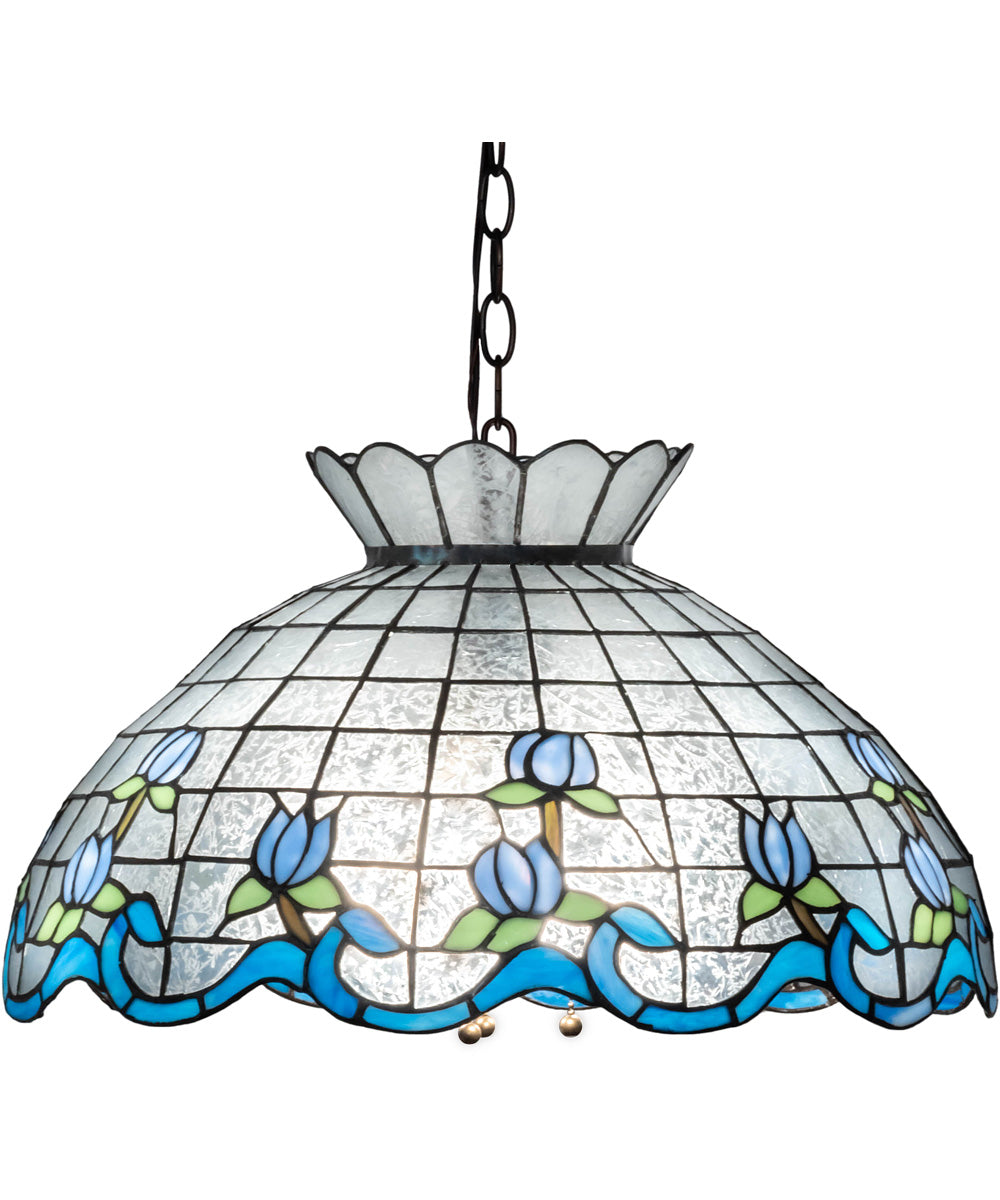 20" Wide Roseborder Pendant