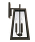 Leighton 3-Light Outdoor Wall-Lantern Rain or Shine - Oiled Bronze