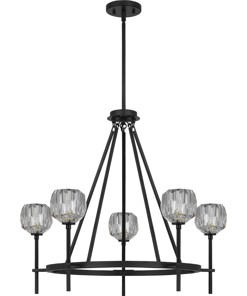 Regalia 5-light Chandelier Matte Black