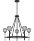 Regalia 5-light Chandelier Matte Black