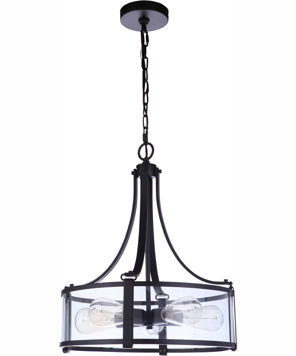 Elliot 5-Light Pendant Flat Black