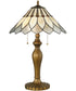 Lavena 2-Light Table Lamp Antique Brass/Tiffany Shade