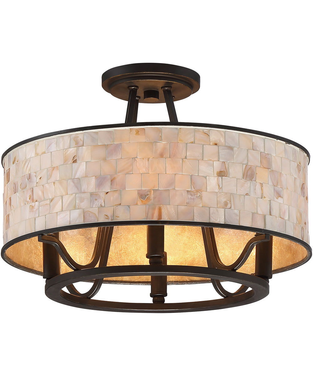 Aristocrat Medium 4-light Semi Flush Mount Palladian Bronze