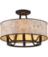 Aristocrat Medium 4-light Semi Flush Mount Palladian Bronze