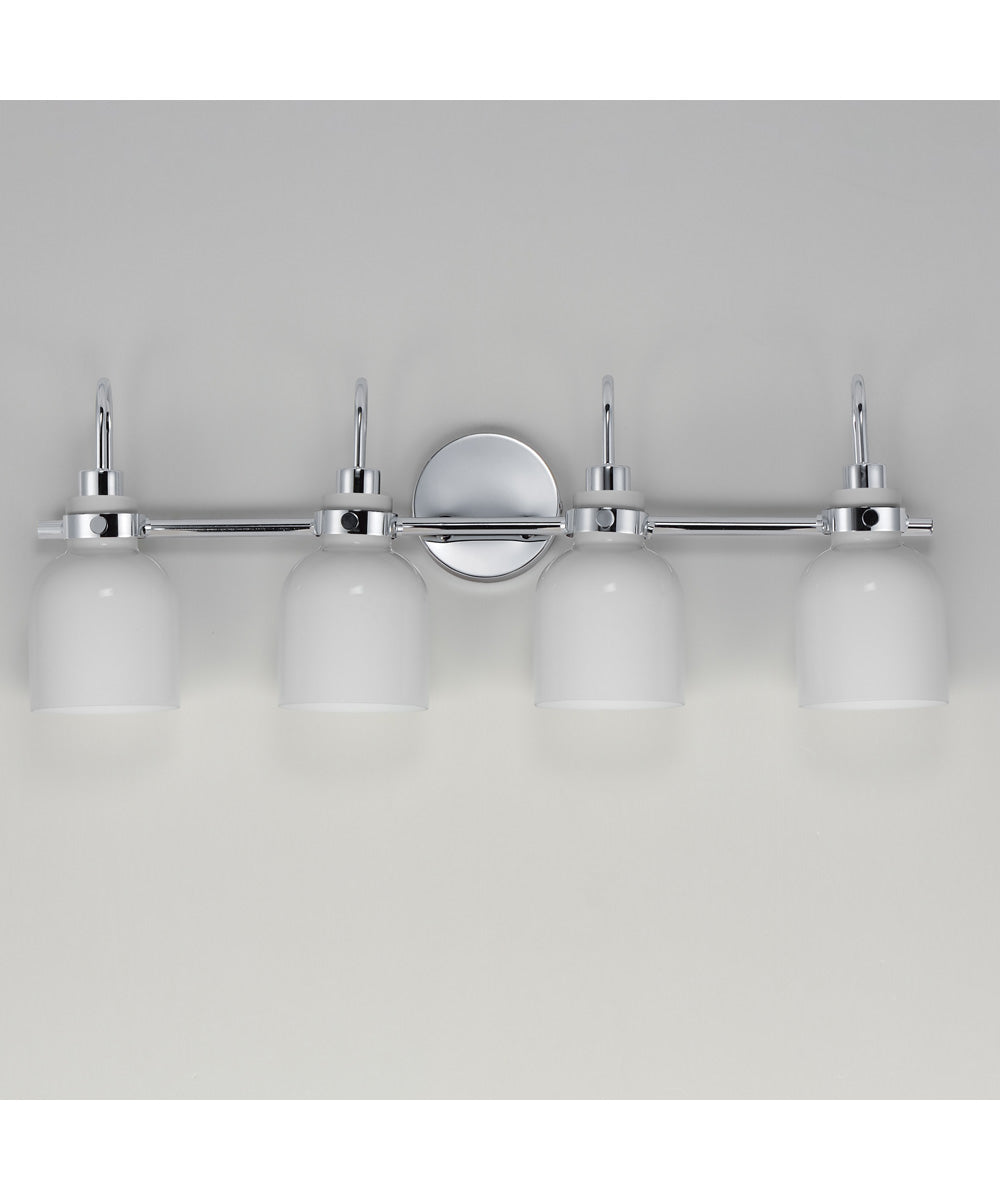 Milk 4-Light Bath Vanity Polished Chrome